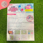 Crystal soap making kit instructions sheet on a grass background