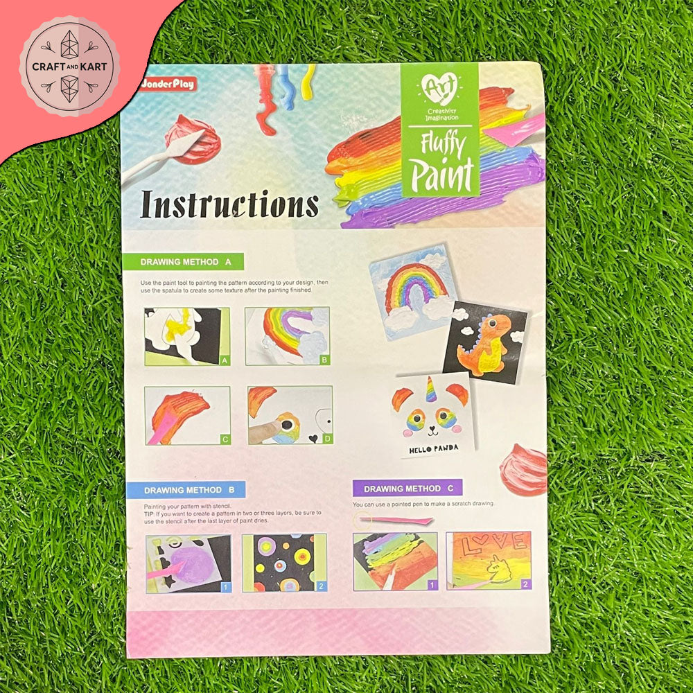 DIY Craft Fluffy Paint Kit