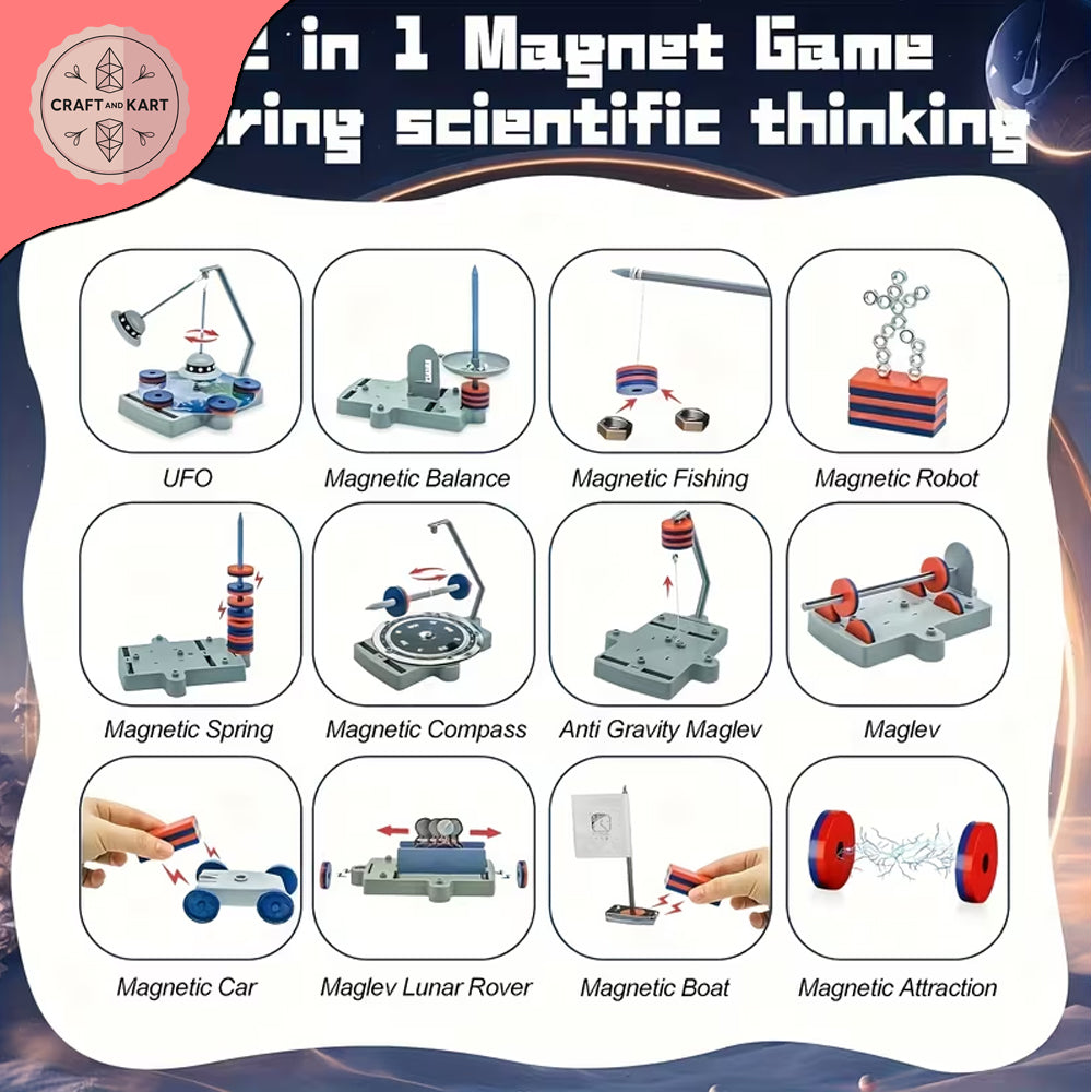 Educational 12-in-1 Magnetic Science & STEM Exploration Kit