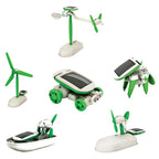 6 in 1 Solar Robot DIY STEM Educational Kit Build Your Own Robot Kit Powered by the Sun with Solar Panel