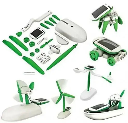 6 in 1 Solar Robot DIY STEM Educational Kit Build Your Own Robot Kit Powered by the Sun with Solar Panel