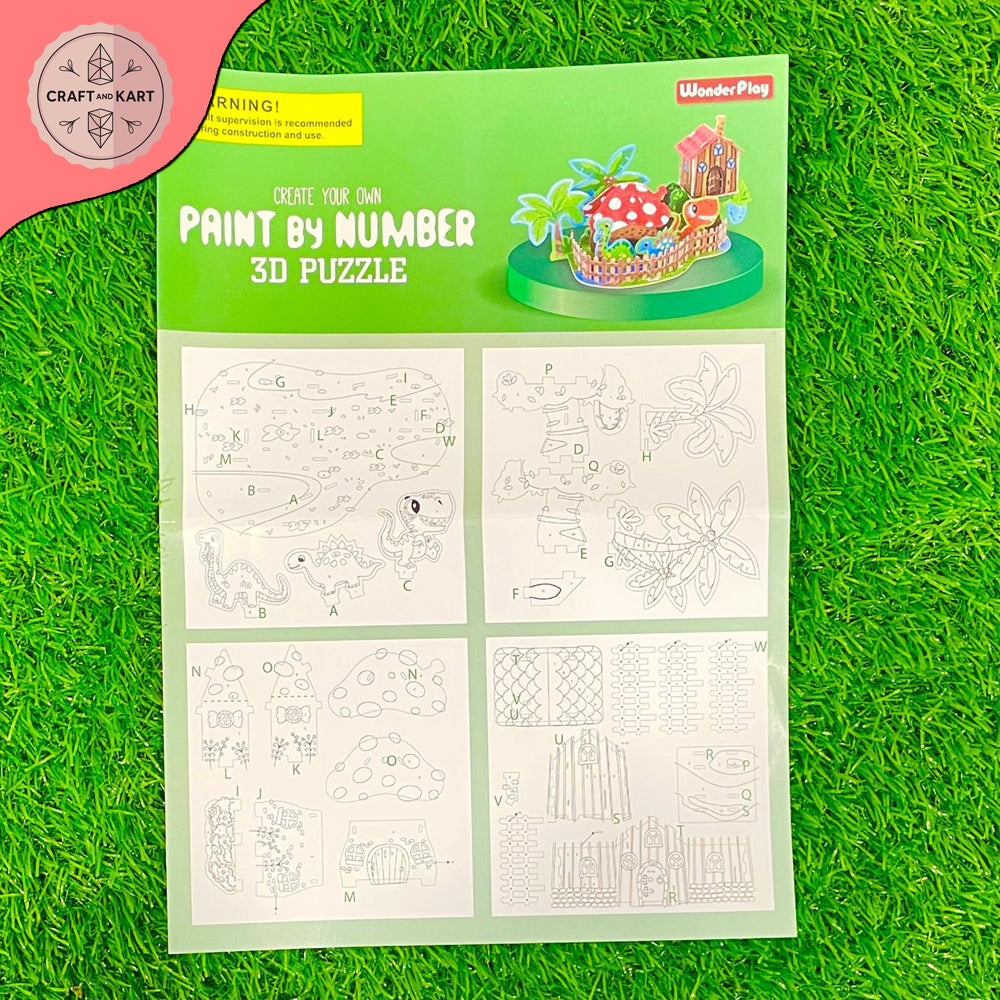 Paint By Number 3D Puzzle