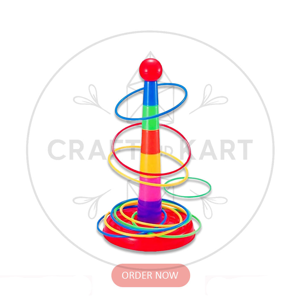 Colorful toy with spiral design on a white background, featuring 'Craft and Kart' branding.