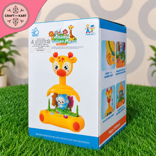 Animal Station Musical Carousel Educational Toy with Lights & Sounds (12+ Months)