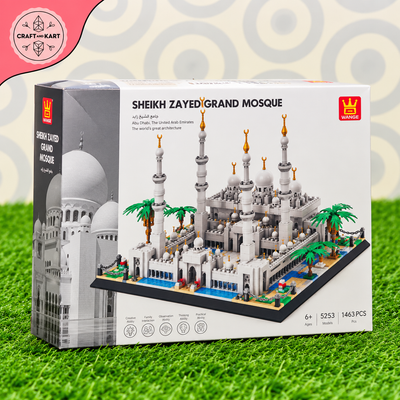 Sheikh Zayed Grand Mosque Building Blocks Set – 1463 Pieces Architectural Construction Toy for Kids 6+