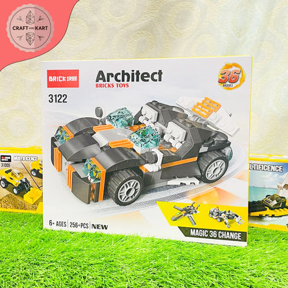 Architect 36-in-1 Magic Change Building Bricks Toy Set