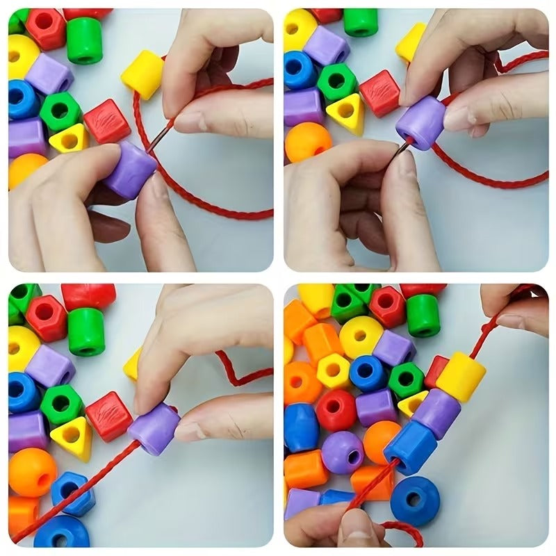 Kids Lacing Button Block Bag For Fun