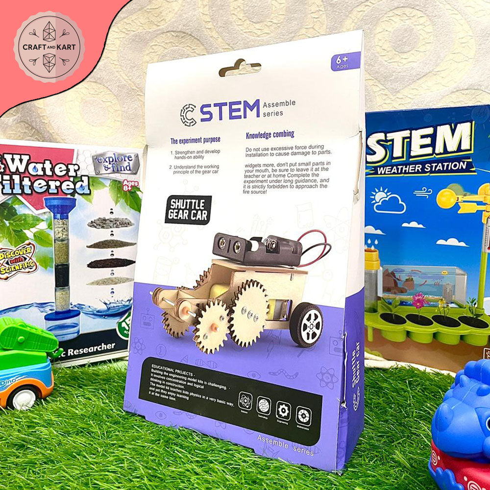 Educational Shuttle Gear Car Toy For Kids Fun and Learning