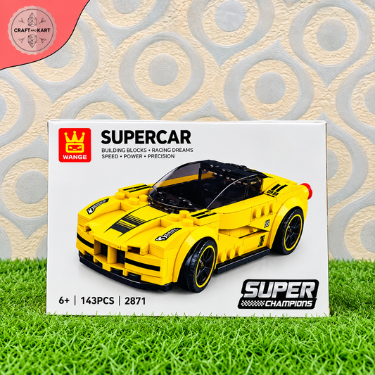 Supercar Building Blocks Set – DIY Racing Car Brick Toy, Speed Champions Sports Car Model for Kids | Craft & Kart
