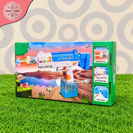 Pixel Block Electric Water Gun Toy - Lo's World