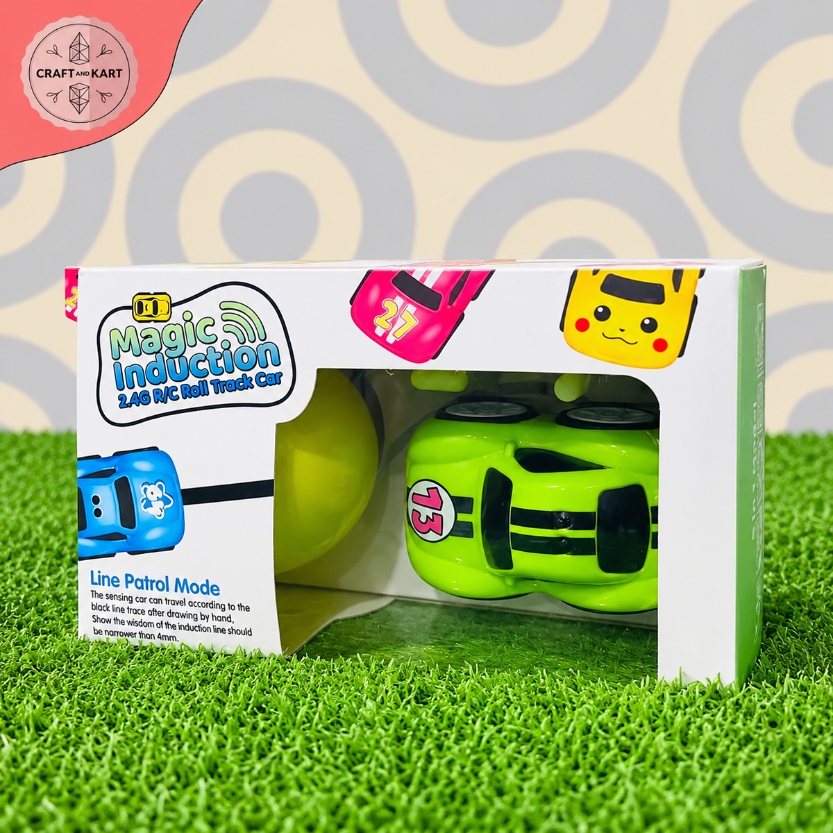 Magic Induction Line Track Car Toy for Kids – 2.4G RC Track Car | Craft & Kart