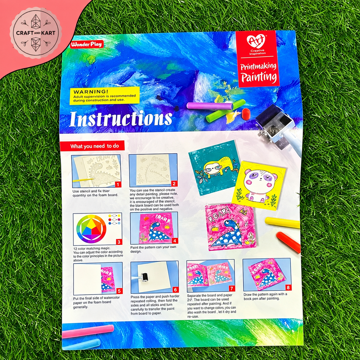 DIY Craft Print making Painting Kit