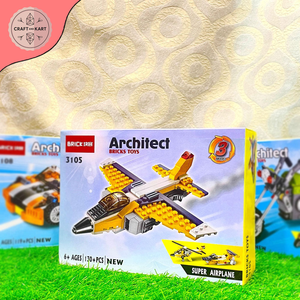 Educational Fun Learning  Architect Bricks Super Airplane