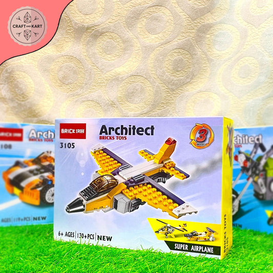 Educational Fun Learning  Architect Bricks Super Airplane