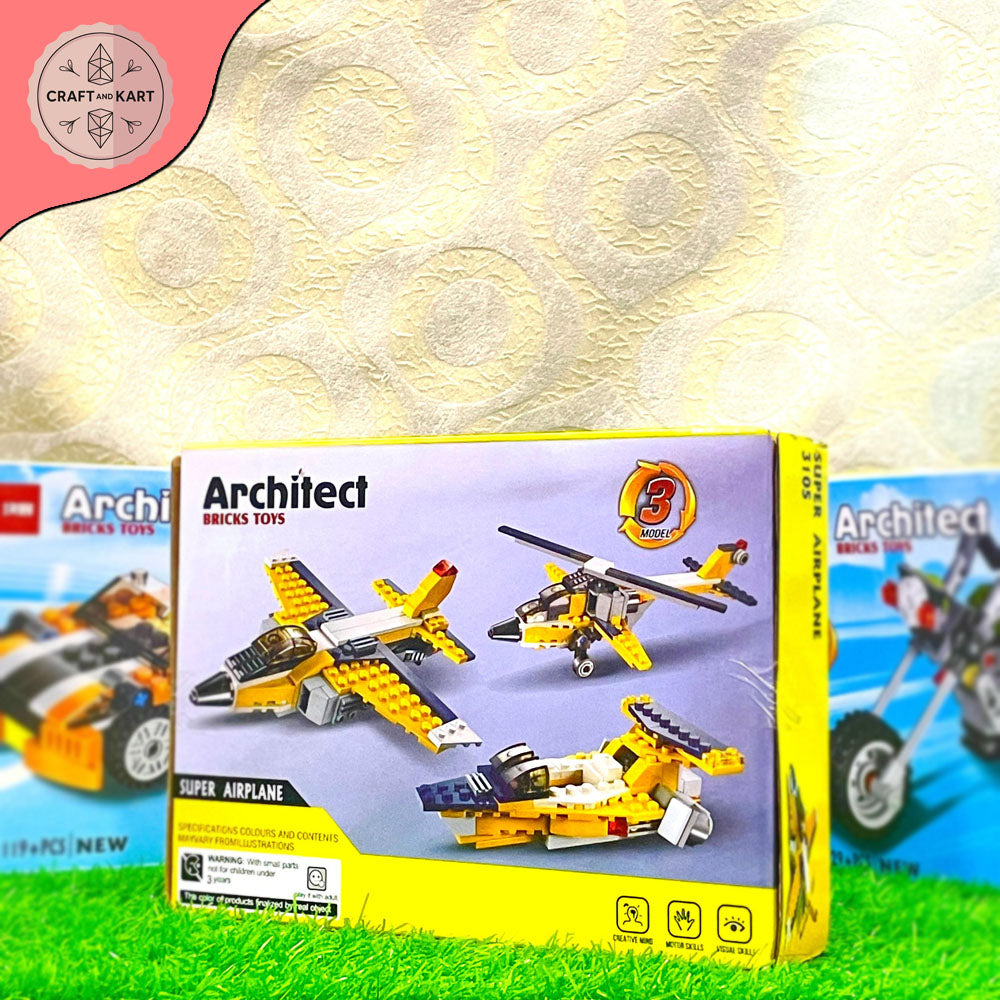 Educational Fun Learning  Architect Bricks Super Airplane