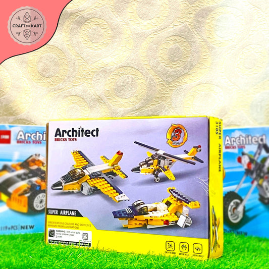 Educational Fun Learning  Architect Bricks Super Airplane