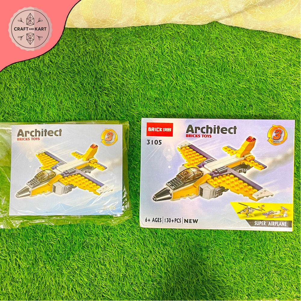 Educational Fun Learning  Architect Bricks Super Airplane