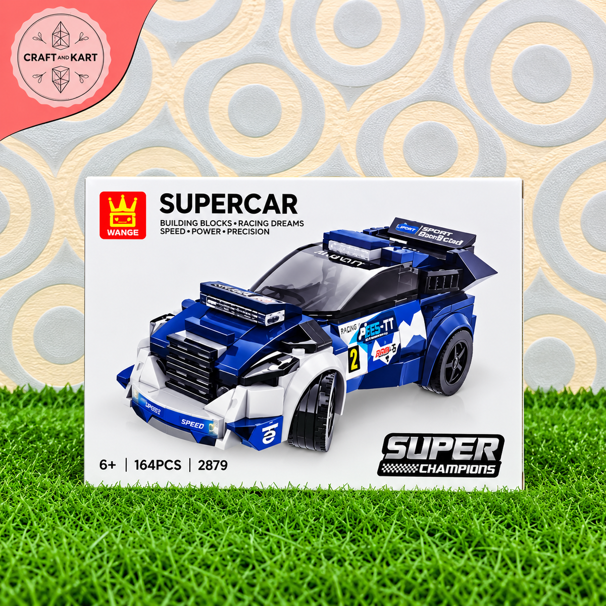 Supercar Racing SUV Building Blocks Set – DIY Sports Car Construction Toy | Craft & Kart
