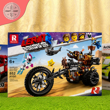Metal Beard's Heavy Motorcycle Building Blocks Set – 852 Pieces DIY Construction Toy for Kids