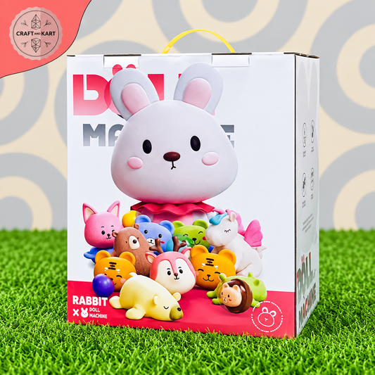 Mini Rabbit Claw Machine Toy for Kids – Electric Arcade Doll Catcher Game with Mini Plush Toys & Prize Capsules | Craft & Kart