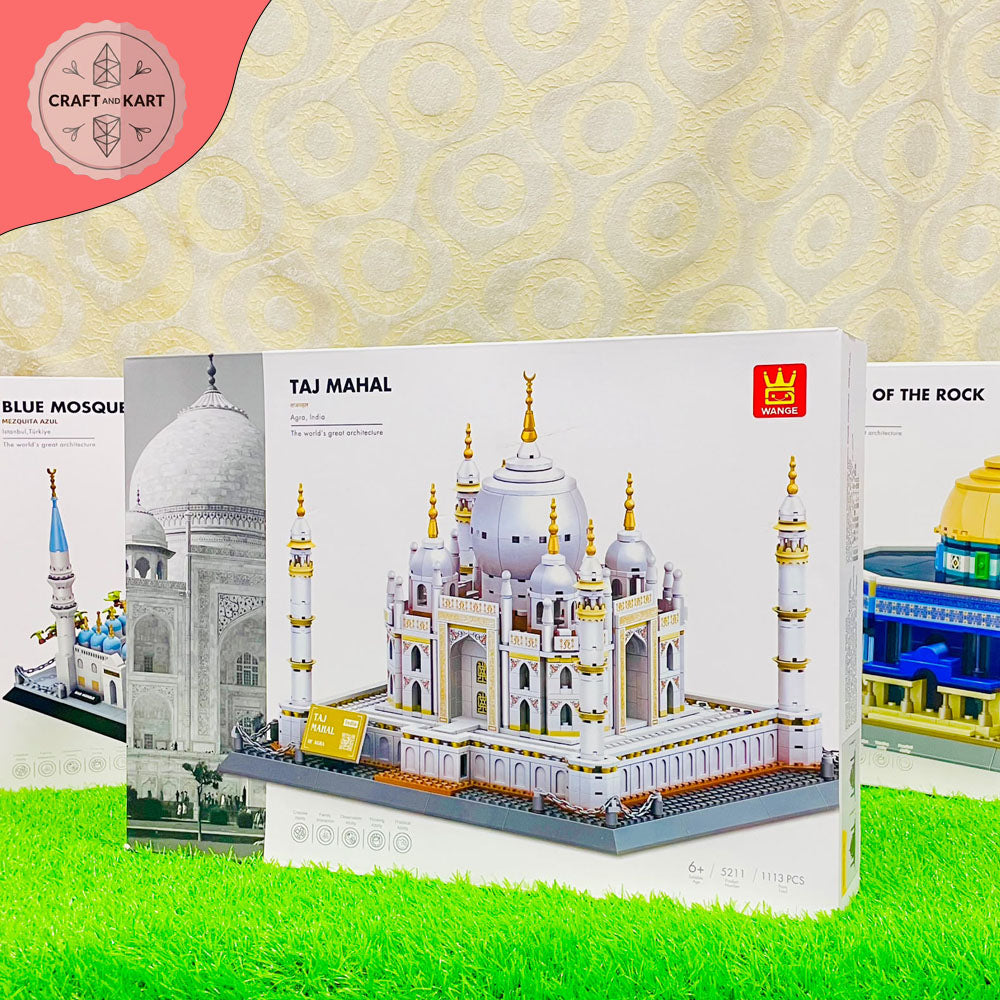 Taj Mahal Building Blocks Set (1113 Pieces) – Premium Architecture Model Kit for Adults & Kids