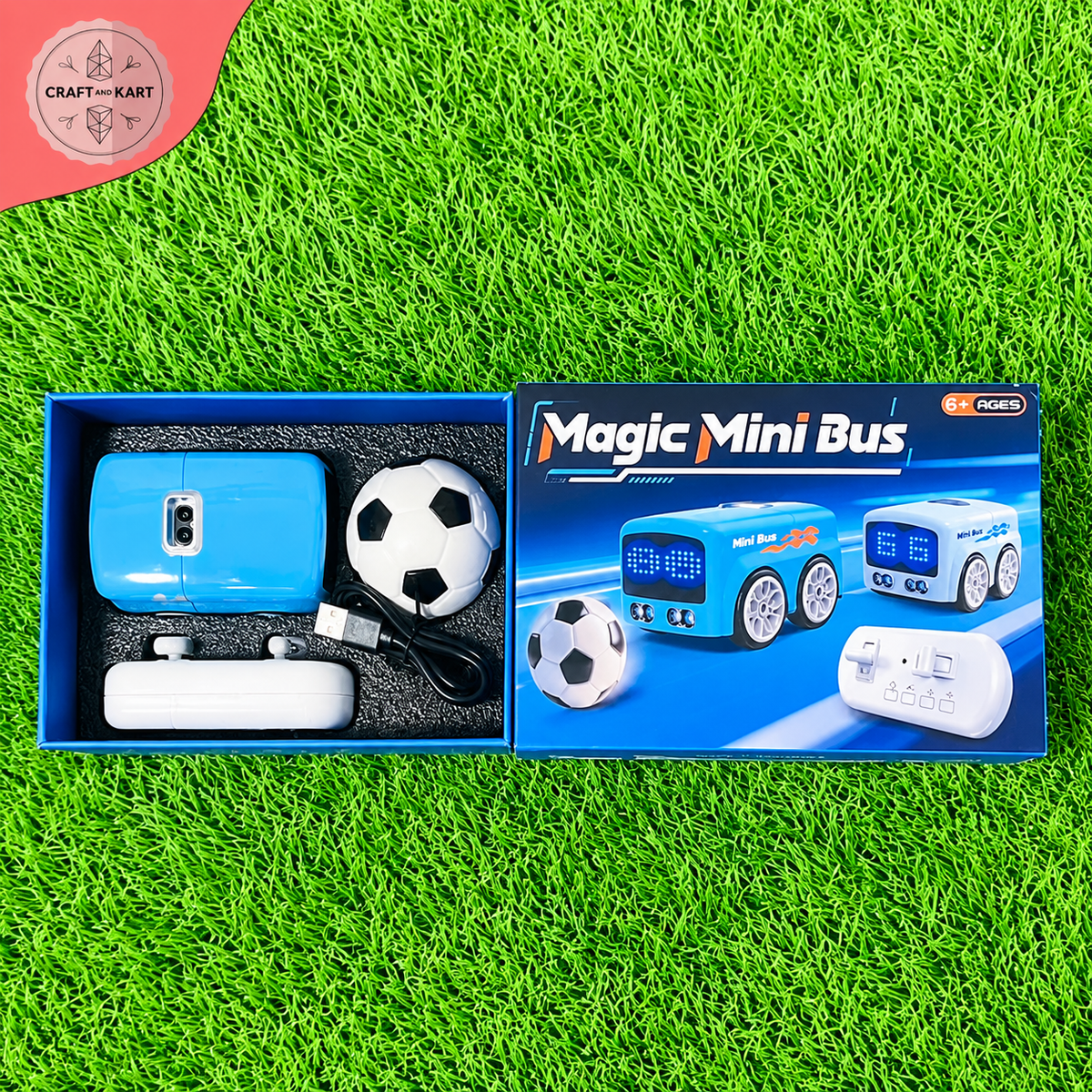 Magic Mini Bus Remote Control Toy Car for Kids – LED Light Racing Car