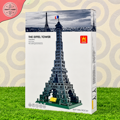 Brick Building Eiffel Tower Building Blocks Set (976 Pieces) – Premium Paris Architecture Model Kit for Adults & Kids