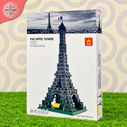 Brick Building Eiffel Tower Building Blocks Set (976 Pieces) – Premium Paris Architecture Model Kit for Adults & Kids | Craft & Kart