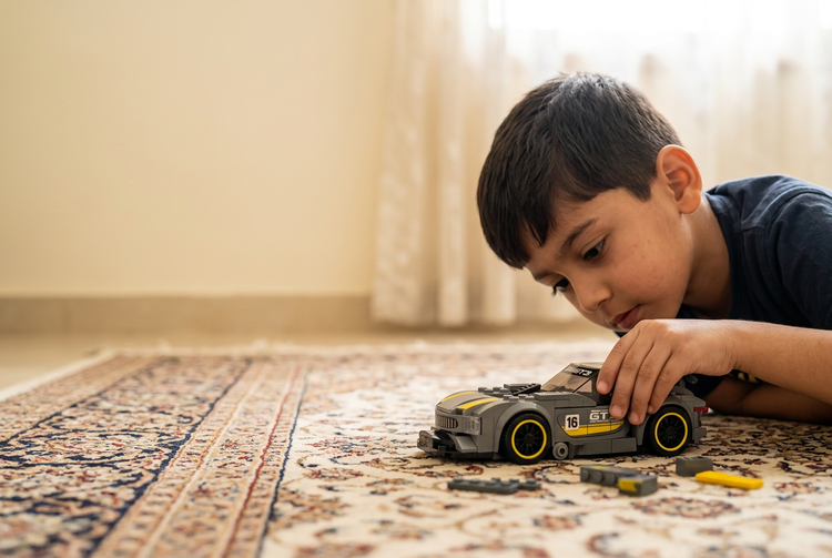Kids building Cars at home