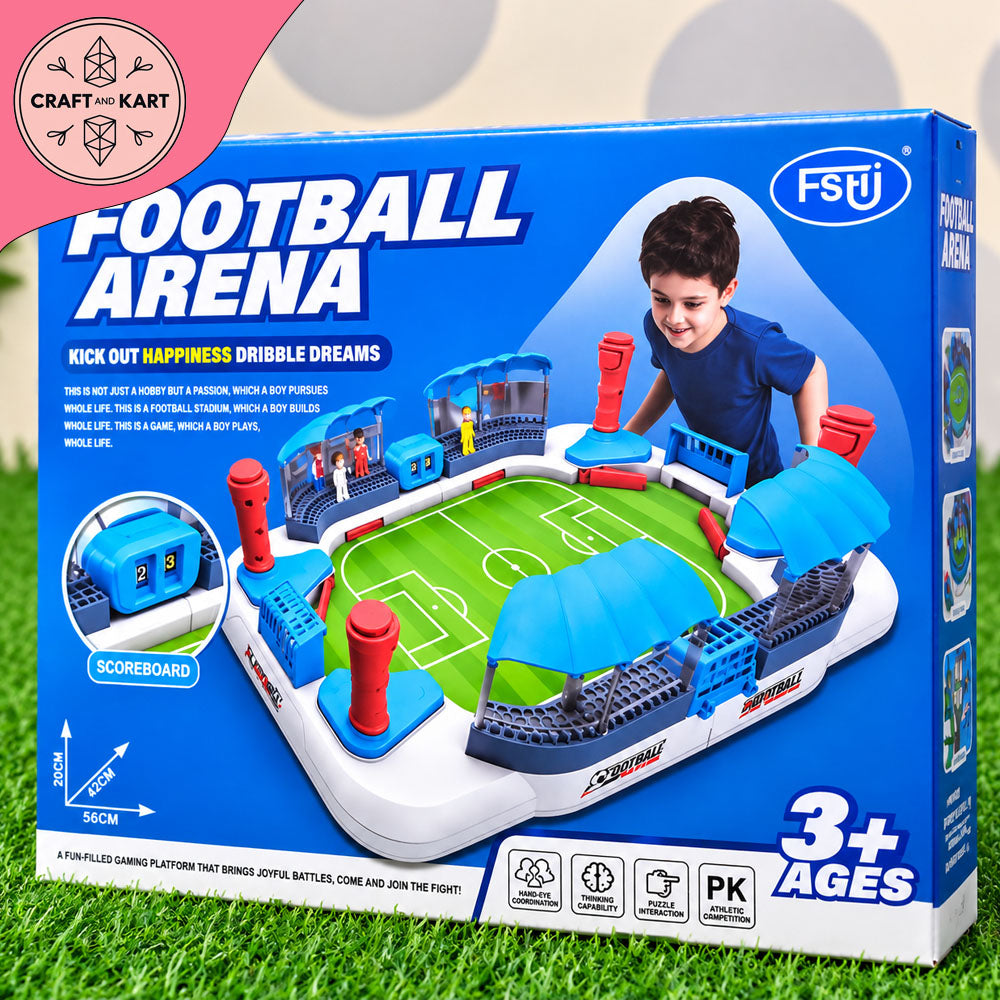 Football Arena Tabletop Game for Kids | Interactive Soccer Stadium Game with Scoreboard & Handles | Indoor Football Toy for Children 3+