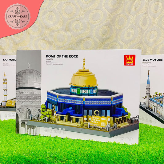 Dome of the Rock Building Blocks Set (983 Pieces) – Premium Islamic Architecture Model Kit for Adults & Kids