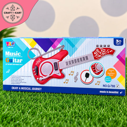 Kids Musical Guitar Toy with Songs & Music Functions | Interactive Guitar for Boys & Girls 3+ Years