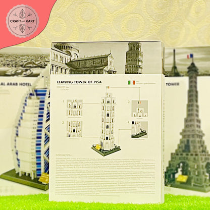 Leaning Tower of Pisa Building Blocks Set (879 Pieces) – Premium Architecture Model Kit for Adults & Kids
