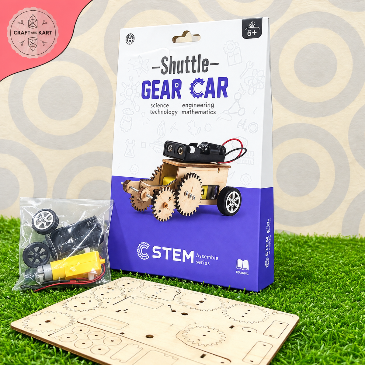 Educational Shuttle Gear Car Toy For Kids Fun and Learning | Craft & Kart