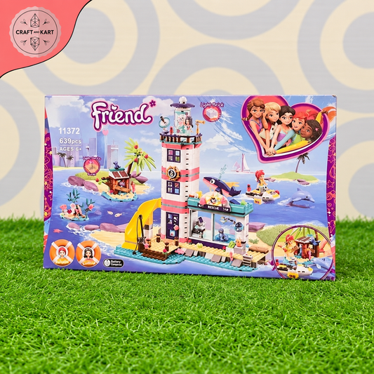 Friends Lighthouse Rescue Center Building Block Set (639 Pieces) | Craft & Kart