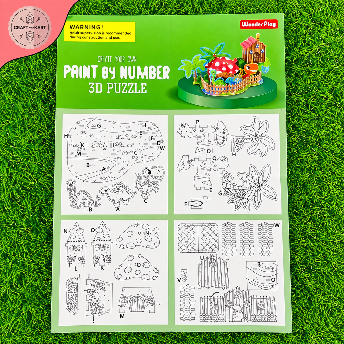 Paint By Number 3D Puzzle