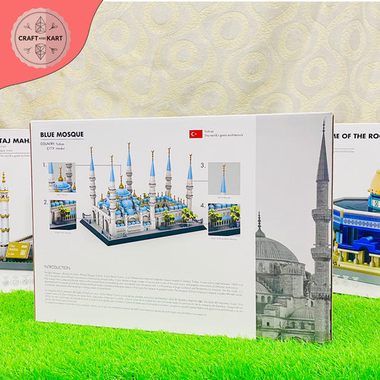 Blue Mosque Building Blocks Set | 1129 Pieces