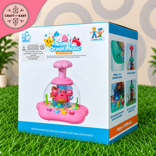 Animal Ocean Music Carousel & Water Projection Educational Toy with Lights & Songs (12+ Months)