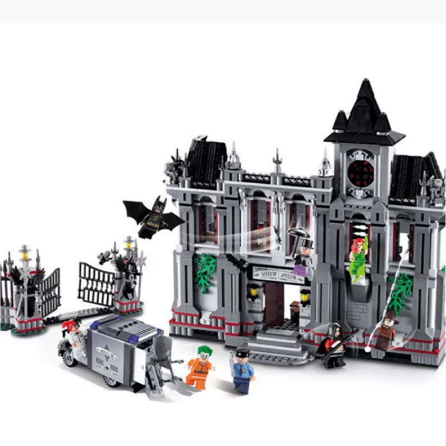 Super Heroes Arkham Asylum Building Blocks Set – 1619 Pieces | DIY Collector Construction Toy