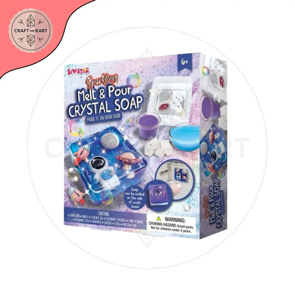 DIY Craft Sparkling melt And Crystal Soap space