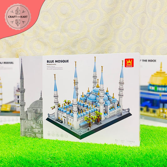 Blue Mosque Building Blocks Set | 1129 Pieces