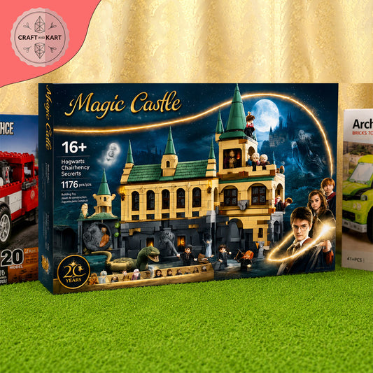 Magic Castle Building Blocks Set – 1176 Pieces DIY Fantasy Castle Construction Toy for Kids & Collectors