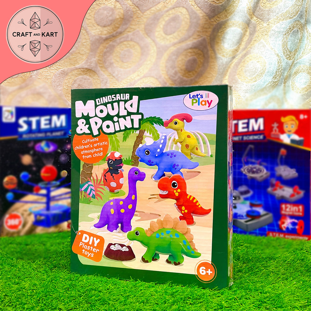 Fun Mould And Paint Dinosaur For Kids