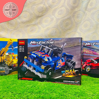 Decool MecFactor Pull Back Racing Car Building Blocks Toy