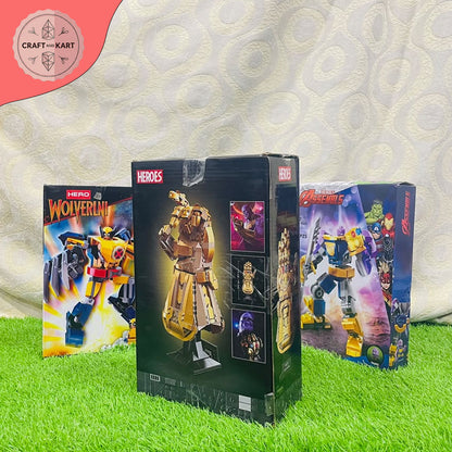 Infinity Gauntlet Building Blocks Set – 590 Pieces Super Hero Collectible Display Model for Adults & Teens