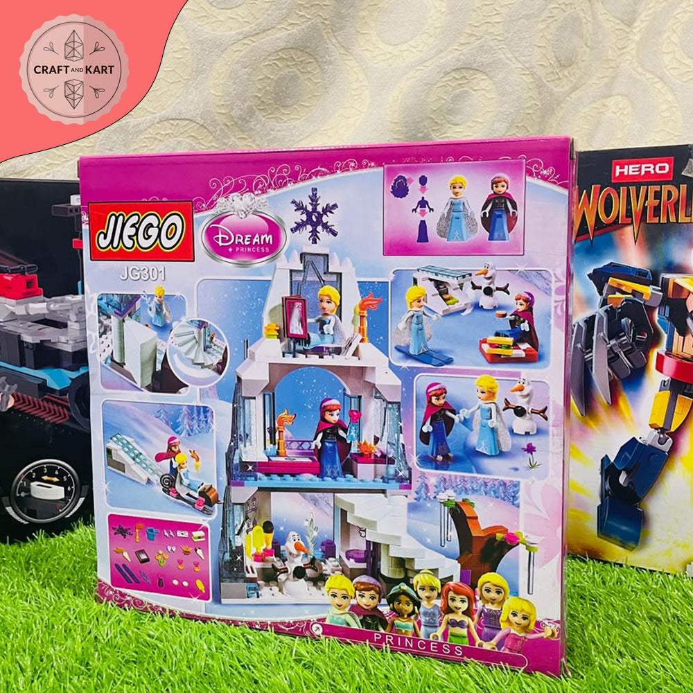 Princess Ice Castle Building Blocks Set for Girls | Creative Brick Toy (316 Pieces)