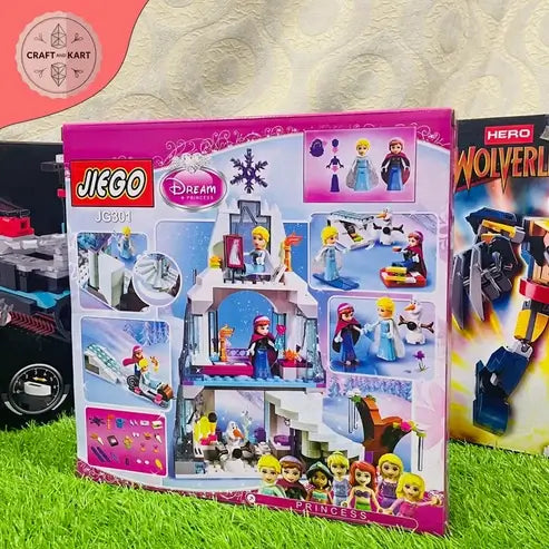 Brick Building Princess Ice Castle Building Blocks Set for Girls | Creative Brick Toy (316 Pieces)
