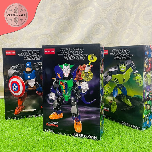 Joker Building Blocks Toy for Kids | Super Hero Robot Building Set 2-in-1