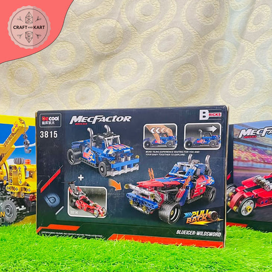 Decool MecFactor Pull Back Racing Car Building Blocks Toy