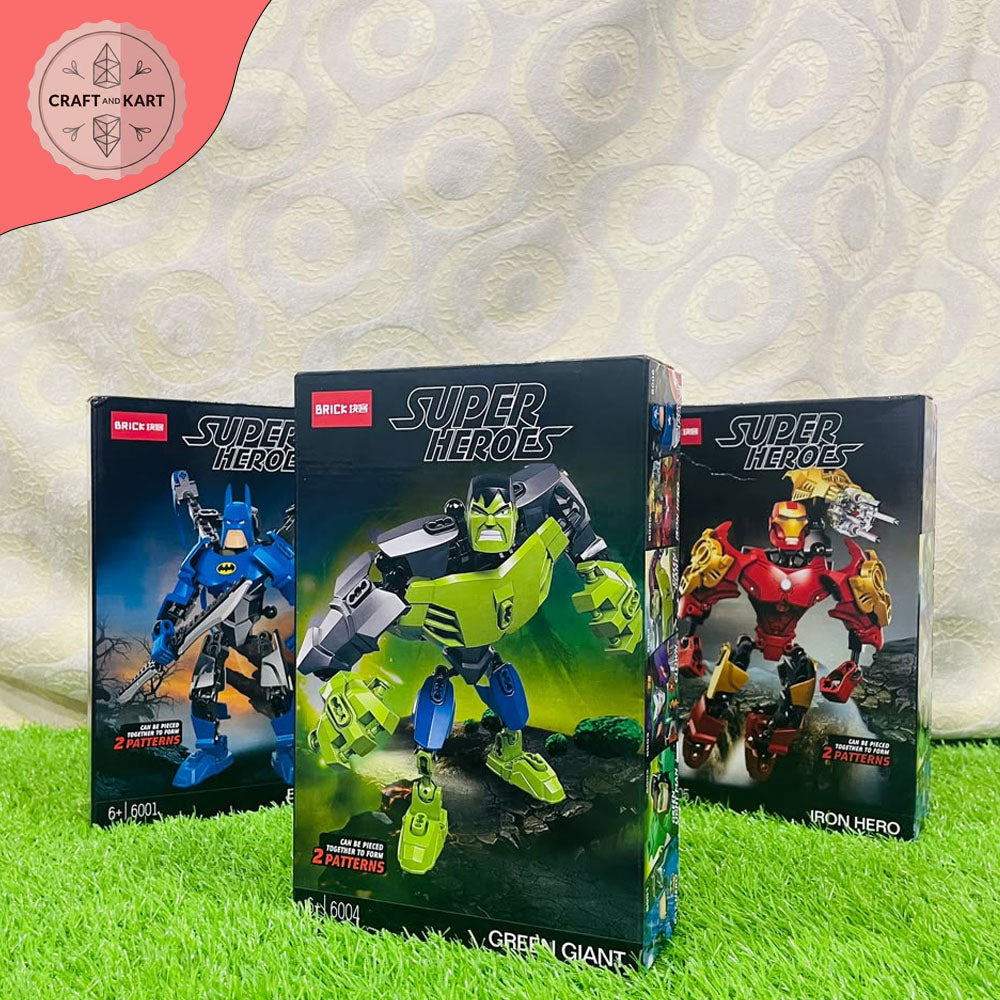 Hulk Building Blocks Toy for Kids | Super Hero Robot Building Set 2-in-1